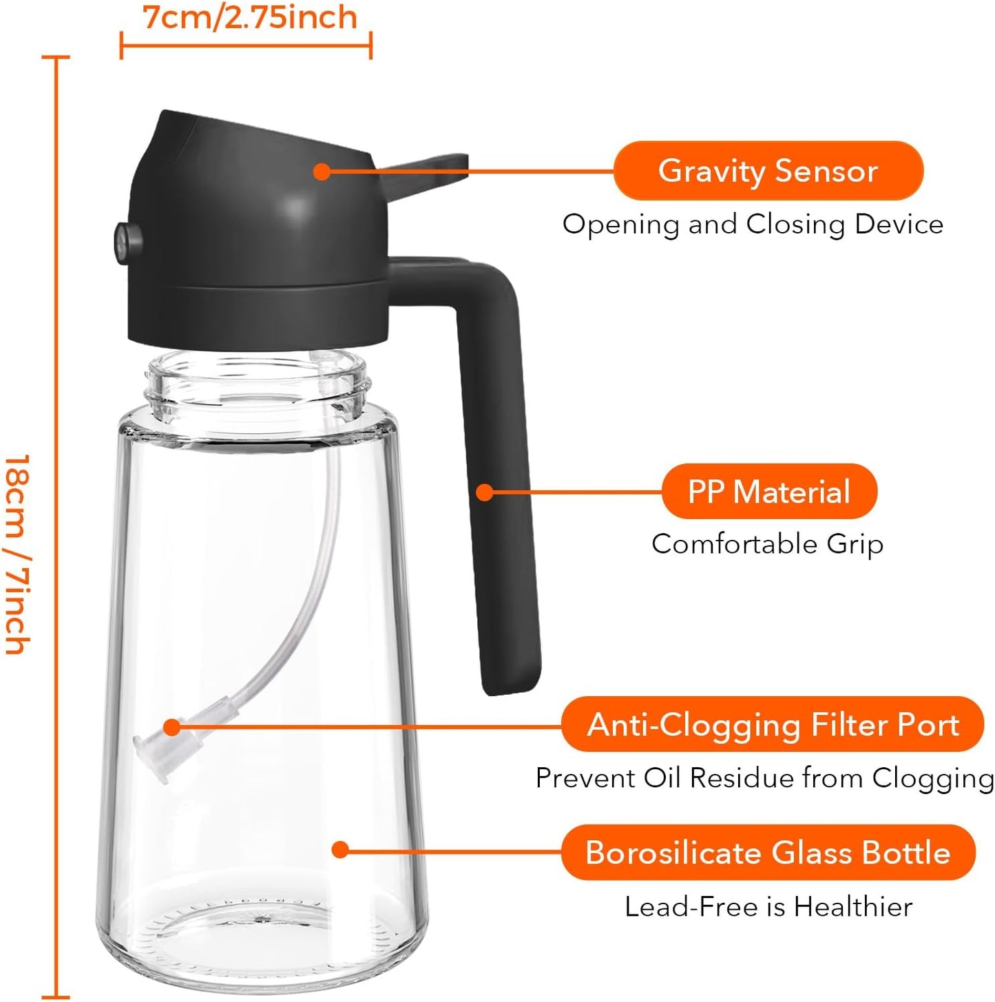 2-in-1 Oil Sprayer & Dispenser