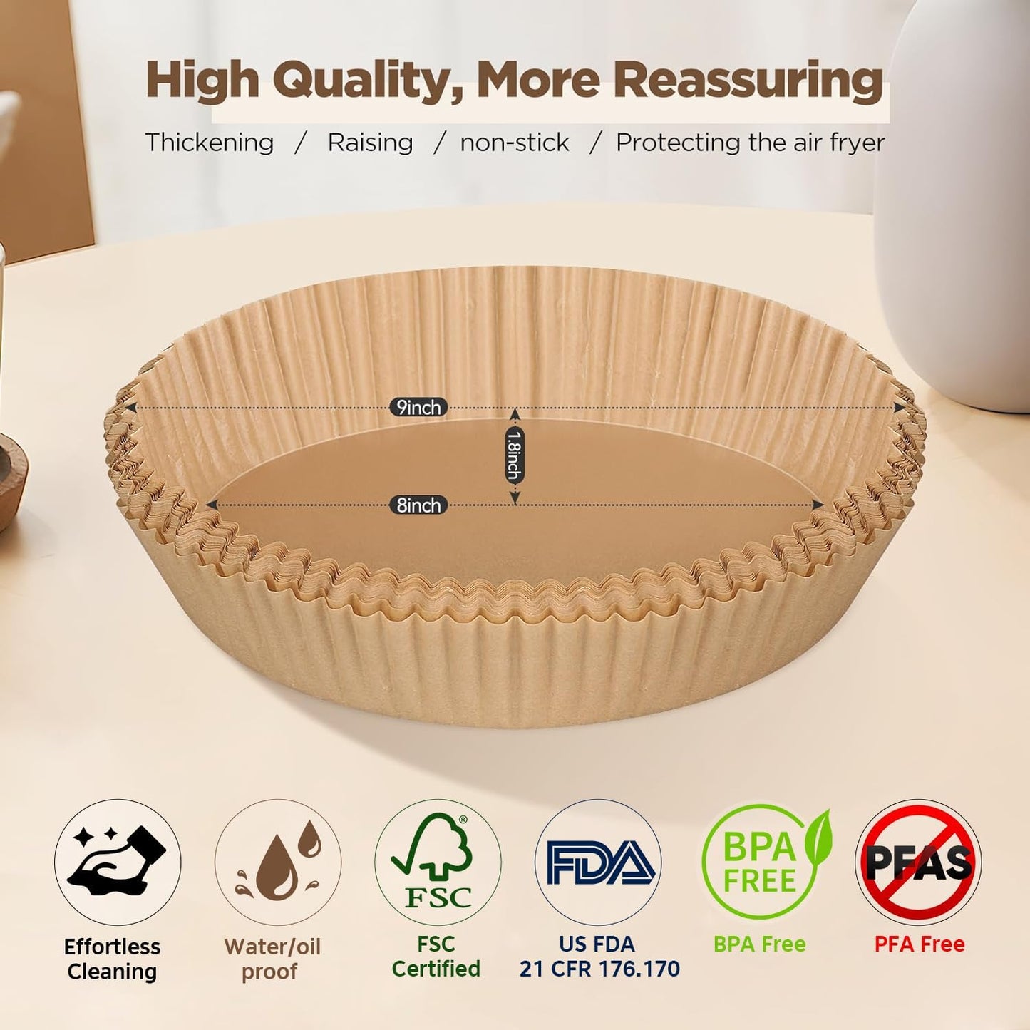 Air Fryer Liners™ | Premium Non-Stick Disposable Paper