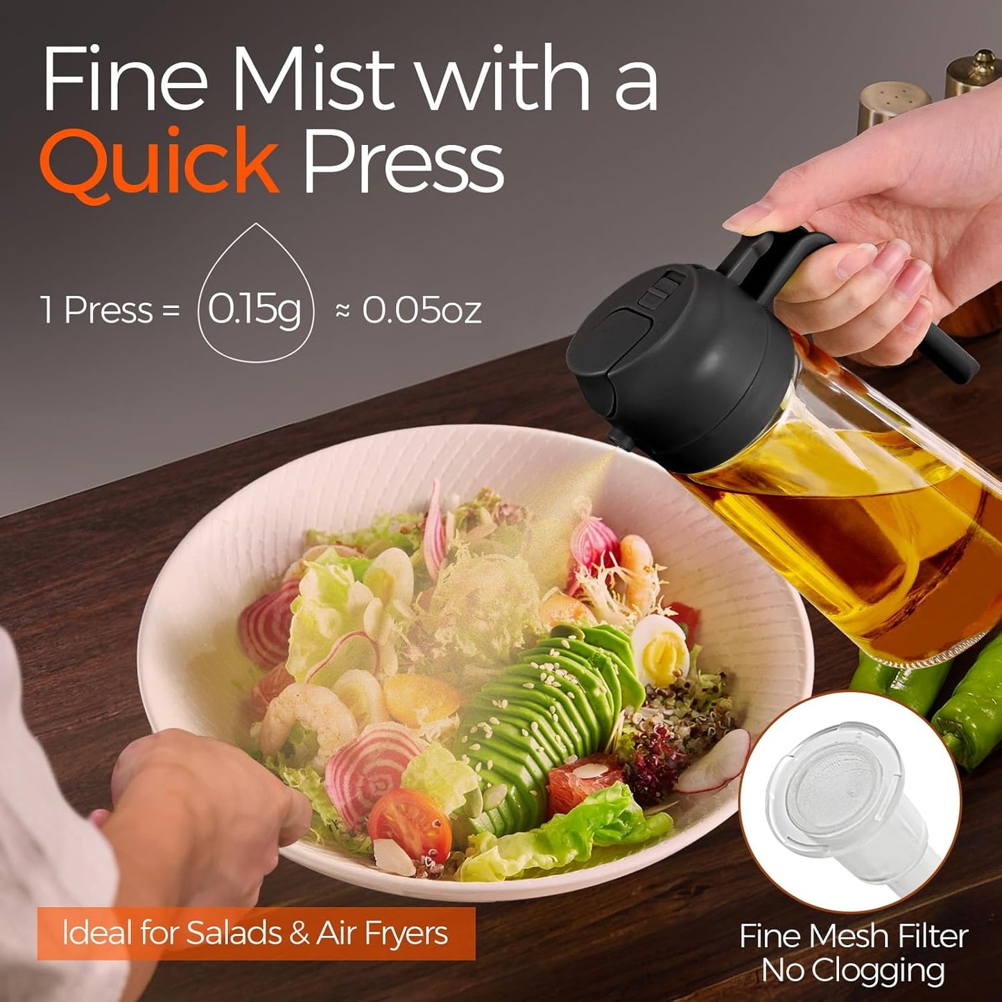 2-in-1 Oil Sprayer & Dispenser