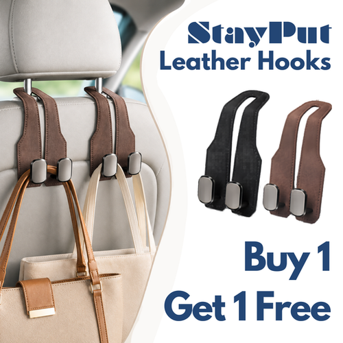 StayPut™ Leather Hooks