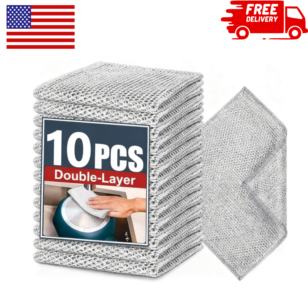 Double Layer Steel Wire Cleaning Cloth
